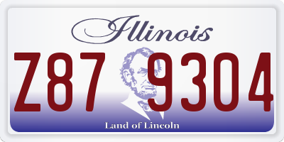 IL license plate Z879304