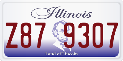 IL license plate Z879307