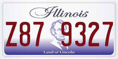 IL license plate Z879327