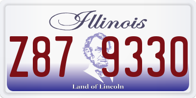 IL license plate Z879330