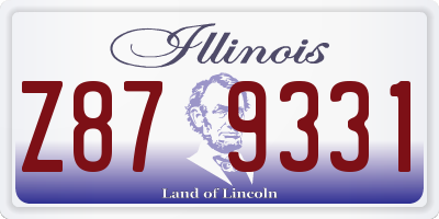 IL license plate Z879331