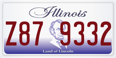 IL license plate Z879332