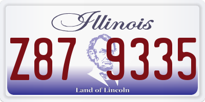 IL license plate Z879335