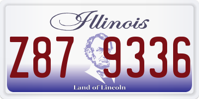 IL license plate Z879336