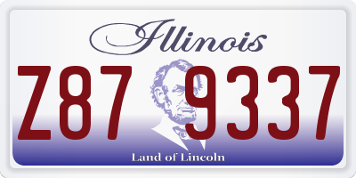 IL license plate Z879337