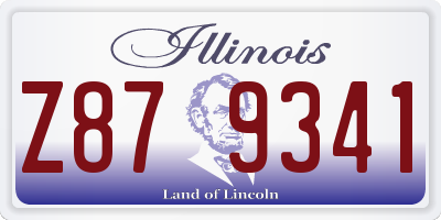 IL license plate Z879341