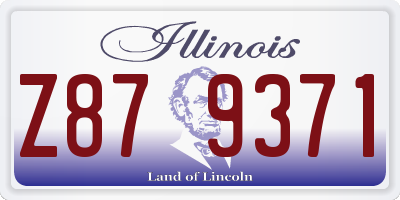 IL license plate Z879371