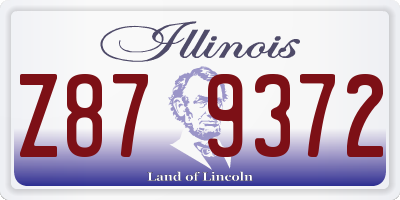 IL license plate Z879372