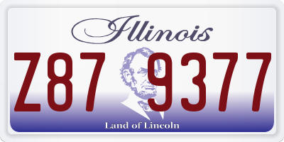 IL license plate Z879377