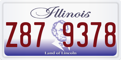 IL license plate Z879378