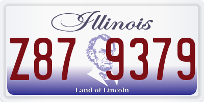 IL license plate Z879379