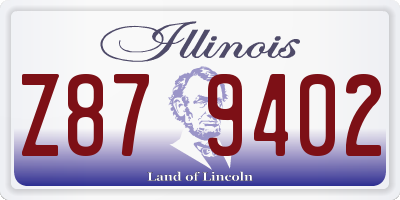 IL license plate Z879402