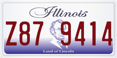 IL license plate Z879414