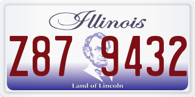 IL license plate Z879432