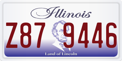 IL license plate Z879446