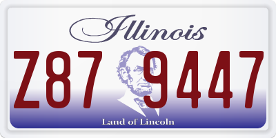 IL license plate Z879447
