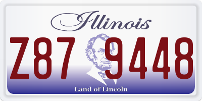 IL license plate Z879448