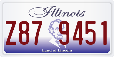 IL license plate Z879451