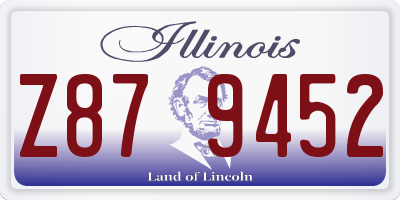 IL license plate Z879452