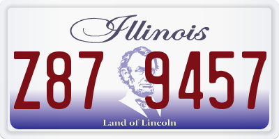 IL license plate Z879457