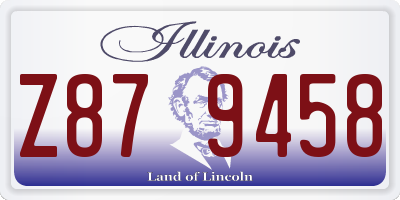 IL license plate Z879458