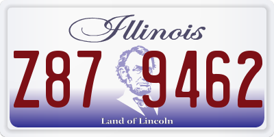 IL license plate Z879462