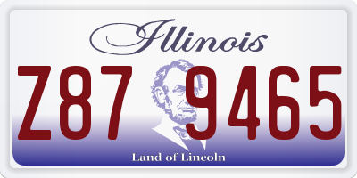 IL license plate Z879465