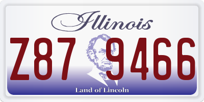 IL license plate Z879466
