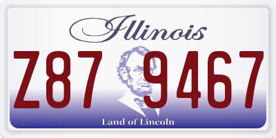 IL license plate Z879467