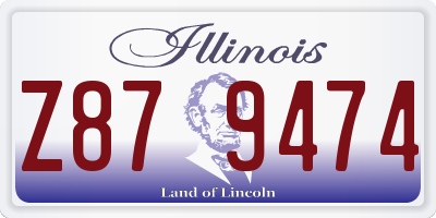 IL license plate Z879474