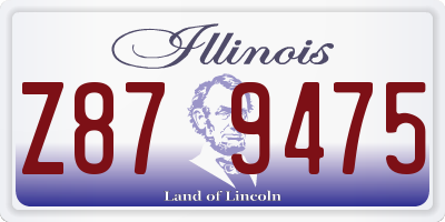 IL license plate Z879475