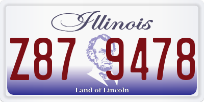 IL license plate Z879478