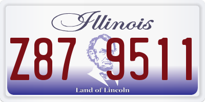 IL license plate Z879511