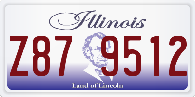 IL license plate Z879512