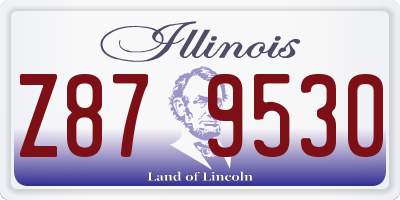 IL license plate Z879530