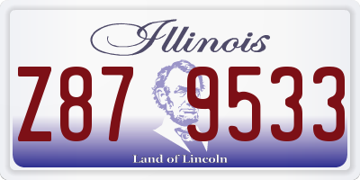 IL license plate Z879533