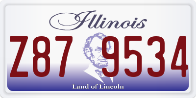 IL license plate Z879534
