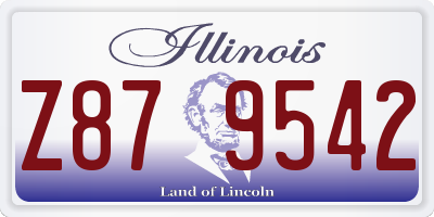 IL license plate Z879542