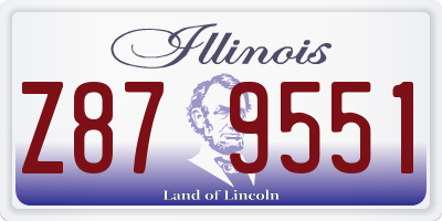 IL license plate Z879551
