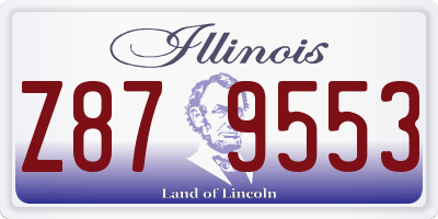 IL license plate Z879553
