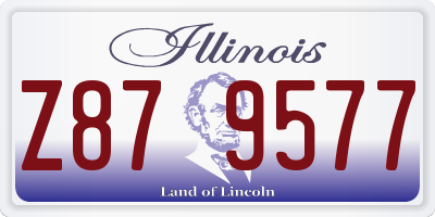 IL license plate Z879577