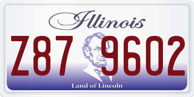 IL license plate Z879602