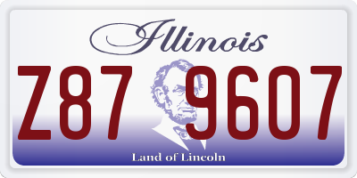 IL license plate Z879607