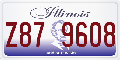 IL license plate Z879608