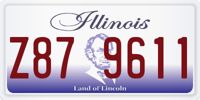 IL license plate Z879611