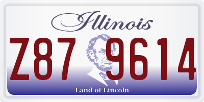 IL license plate Z879614