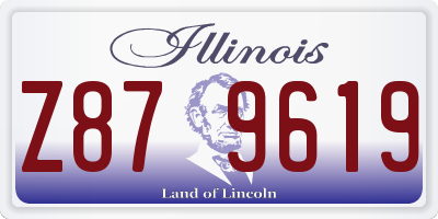 IL license plate Z879619