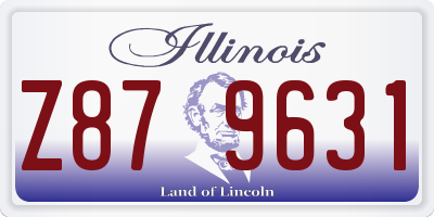 IL license plate Z879631