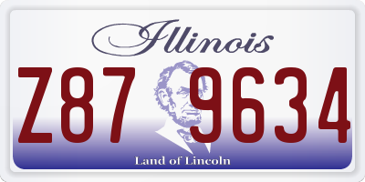IL license plate Z879634