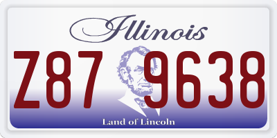 IL license plate Z879638